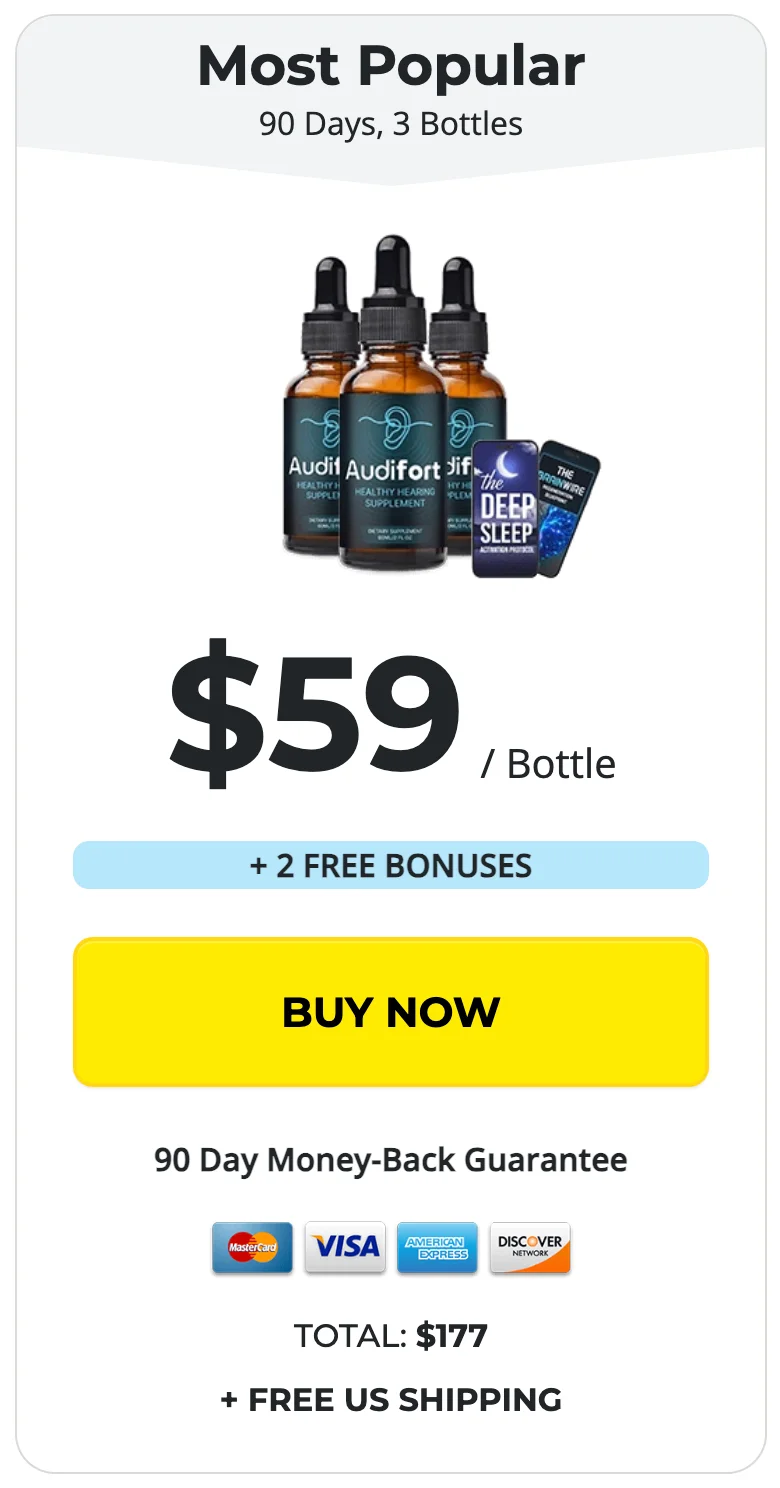Audifort 3 Bottles 90 Day Supply — Click to Order